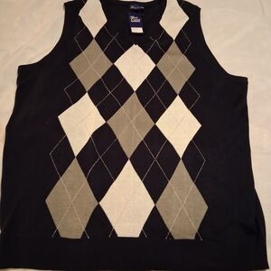 Blue Ocean Argyle Sweater Vest in Blue White And Grey. Size 3XL New!!!